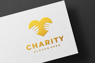 design non profit, church, welfare, charity organization logo