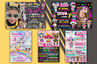 design a birthday invitation for kids