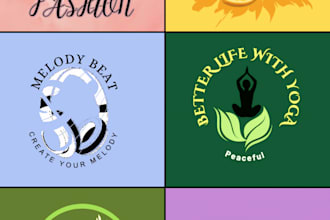 design professional logo and poster for your brand identity