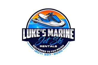 create exclusive and marvelous jet ski logo design