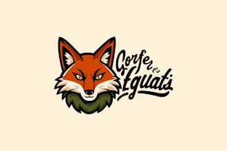 make amazing fox mask logo with t shirt only in 12 hours