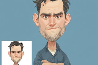 create bighead cartoon caricature from your photo