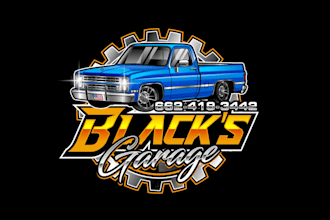 create attractive and imagination auto repair logo design