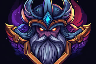 unique fantasy dungeon game logo title pack with