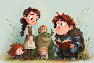 design children book illustration and kids book cover art