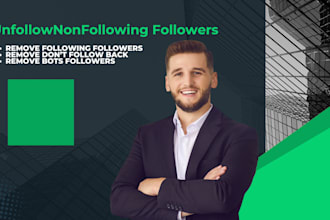 manually unfollow instagram, facebook, twitter followings