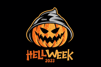 do modern high quality pumpkin logo design