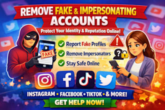 assist in removing fake profiles and identity impersonation