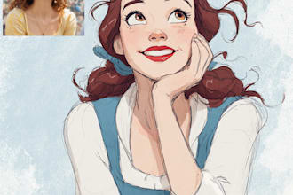 turn your portrait into disney cartoon anime style