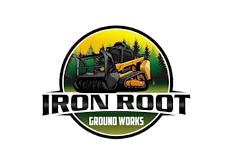 create creative and good looking skid steer logo design
