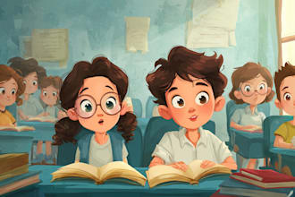 draw children book illustration