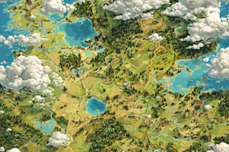 design a map in vector format, location map