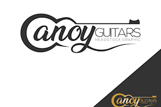 do professional custom music, guitar logo