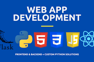 build a flask web app with modern frontend