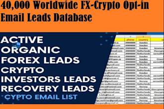 deliver quality forex leads, coinbase leads, crypto leads, forex crypto leads