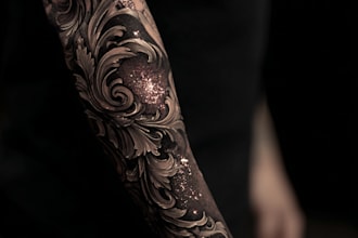 create a tattoo design of tattoo sleeve