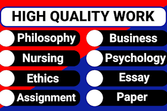 write philosophy nursing history business ethics psychology