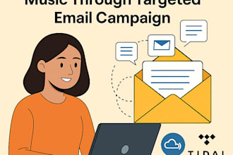 promote your mixcloud, tidal music through targeted email campaign