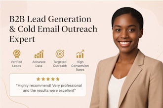 deliver high quality b2b decision maker leads  outreach campaign target to niche