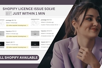 solve shopify theme licensed issue in just second