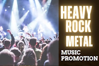 viral heavy rock metal music promotion to 900 active metal playlist curator