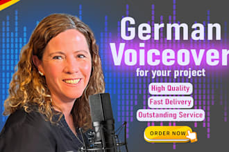 record a german female voice over