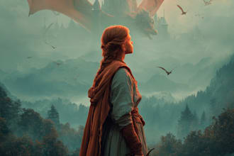 design a fantasy book or ebook cover