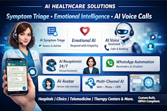 build ai healthcare symptom triage, emotional intelligence agentic ai voice call