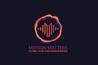 design attractive motion matters podcast logo