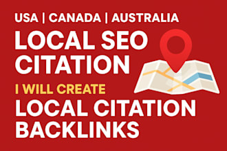 create USA, canada, and australia local citations backlink