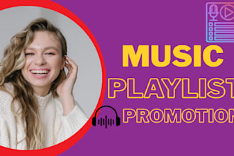 promote your song in a popular playlist for organic growth
