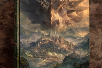 make a best selling fantasy book cover for you