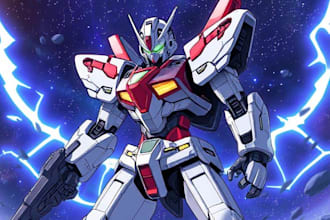 draw mecha anime style characters