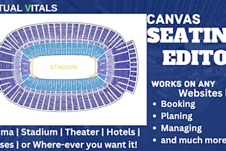create custom canvas seating editor for booking and management websites
