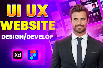do figma design, figma website design, website ui ux landing pages in figma, xd