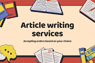 write informative and educational articles