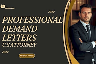 draft a professional demand letter as a US licensed attorney