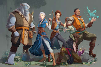 design your oc or dnd party art
