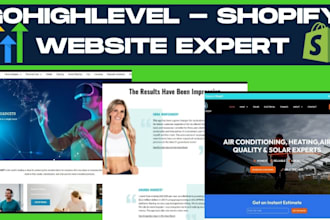 design ghl sales funnel for shopify sales do ghl landing page SMS email triggers