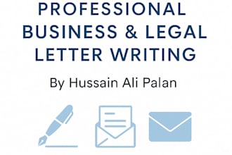draft professional business and legal letters