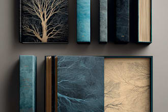 do book interior design layout and book cover for paperback