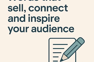 craft words and deliver trust and impact, tailored for your needs