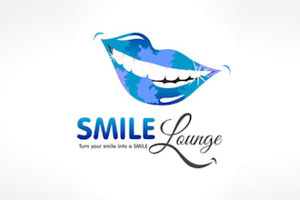 design excellent cosmetic teeth whitening concept logo