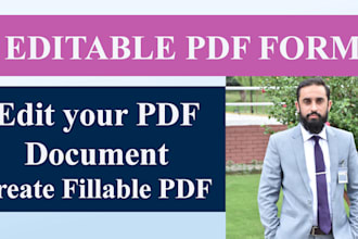 create editable fillable pdf form