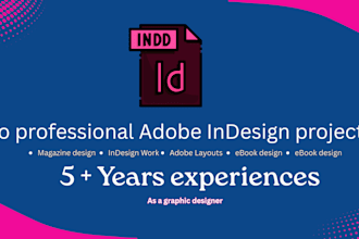 do professional adobe indesign projects