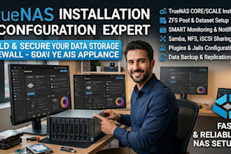 install and configure truenas or nas server professionally