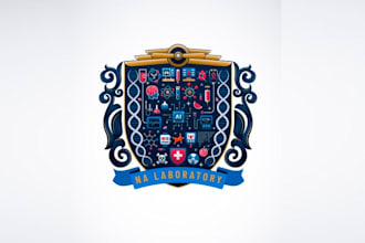 design unique research laboratory logo