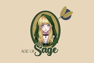 do ideal 2d 3d brand character logo for artisan soap company