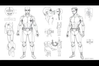 draw professional medical concept sketches