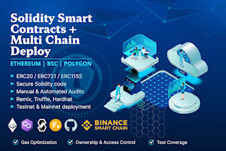 develop and deploy solidity smart contracts on ethereum bsc polygon